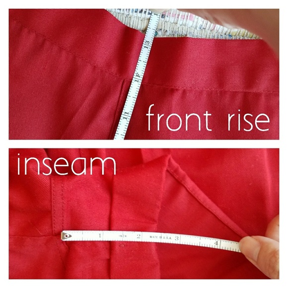 LAST CHANCE Red Retro Vintage High Waist Shorts - Picture 6 of 8